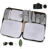 G4Free 9 Set Packing Cubes - Water Resistant Mesh Travel Luggage Accessories Packing Organizer with