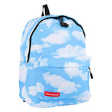 Violet Mist Lightweight Canvas Backpack Casual Daypacks Bag Waterproof Laptop