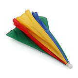 Geanbaye 21'' Adult And Kids Size Rainbow Golf Folding Umbrella Hats Rain Hats