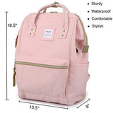Himawari Laptop Backpack Travel Backpack With USB Charging Port Large Diaper Bag Doctor Bag School Backpack for Women&Men(9001 Pink）