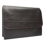Piel Leather Envelope Portfolio, Chocolate, One Size