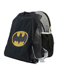 DC Comics Justice League Batman Backpack for Boys Toddlers Kids ~ Deluxe 12 Inch Batman Preschool Toddler Backpack with Detachable Cape and Stickers (Batman School Supplies)