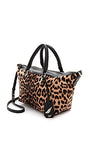 Diane Von Furstenberg Haircalf Sutra Metro Duffel Bag, Leopard
