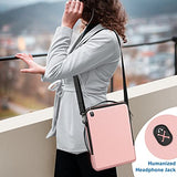 FINPAC 13-inch Laptop Shoulder Bag for 13.3'' MacBook Pro/Air, 12.9-inch iPad Pro(2018-2021), Electronics Carrying Case for Chromebook/Surface Pro/Dell/HP/Acer (Pink)
