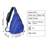 G4Free Lightweight Packable Sling Shoulder Backpack Small Chest Crossbody Bag Rusksack Hiking