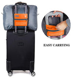 HDWISS Foldable Travel Duffle Bag Tote Carry on Luggage for Spirit Airlines - Orange