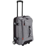 Amazon Basics Rolling Travel Duffel Bag Luggage with Wheels, Small, Grey