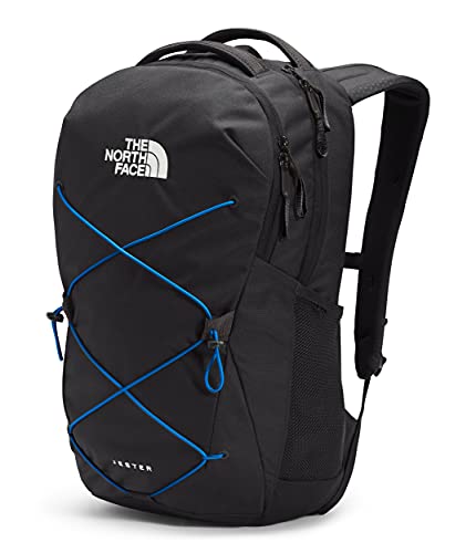black north face backpack with blue strings The Connector Backpack. NF0A3KX8 Monster Blue/ TNF / OSFA and I love that it has a laptop sleeve that doubles as a hydration pocket Shop The North Face Jester,