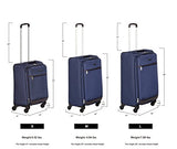 Amazonbasics Softside Spinner Luggage - 25-Inch, Navy Blue