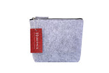 Handy Felt Zippered Cosmetic Makeup Bag Pouch Clutch Organizer
