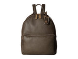 Tommy Hilfiger Women's Julia Pebble Leather Dome Backpack Mushroom One Size