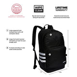 adidas Classic 3S 4 Backpack, Black/White, One Size