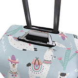 GIOVANIOR Llama Cactus Luggage Cover Suitcase Protector Carry On Covers