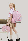 Abshoo Cute Kids Backpack For Girls Kindergarten Elementary Unicorn School Backpacks Set with Lunch Box (Unicorn Pink)
