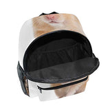 GIOVANIOR Cute Hamster Lightweight Travel School Backpack for Boys Girls Kids