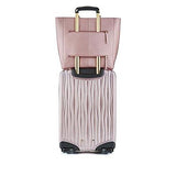 Joy Mangano Metallic Set ELite Hardside Luggage and Tote, Platinum