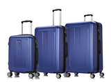 Dukap Luggage Crypto Lightweight Hardside 3 Piece Set 20''/28''/32'' Blue