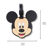 Finex Set of 4 - Mickey Mouse Minnie Mouse Travel Silicone Luggage Tags Bag Tag Adjustable Strap