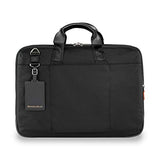Briggs & Riley Large Expandable Brief Briefcase Black One Size