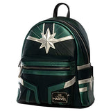 Loungefly x Captain Marvel Green Training Suit Mini Backpack (One Size, Multicolored)