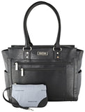 Kenneth Cole Reaction Tote And Tie Single Gusset Top Zip Computer Carry On Tote (Black)