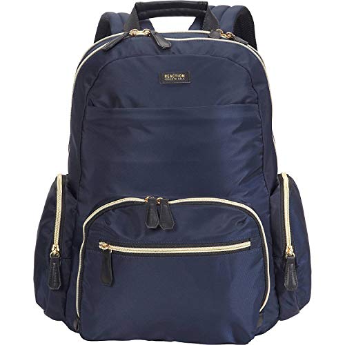 Kenneth Cole Reaction Women's Sophie Silky Nylon 15.6" (RFID) Laptop Backpack Navy One Size