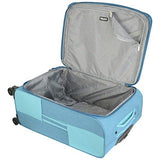 Mia Toro M1134-24In-Blu Italy Vasto Softside 24 Inch Spinner, Blue