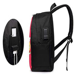 COCOCHILLA Ka-p_p_a 1911 KAP A_l-p-ha P_s-i Casual Travel Laptops Backpack with USB Charging Port College School Bag Gifts Men Women 15.6 Inch Bookbag Hiking Daypack