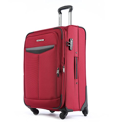 Unitravel Expandable Luggage Lightweight Suitcase Spinner Wheels 20 ...