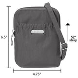 Baggallini Bryant Smartphone Pouch, Charcoal, One Size