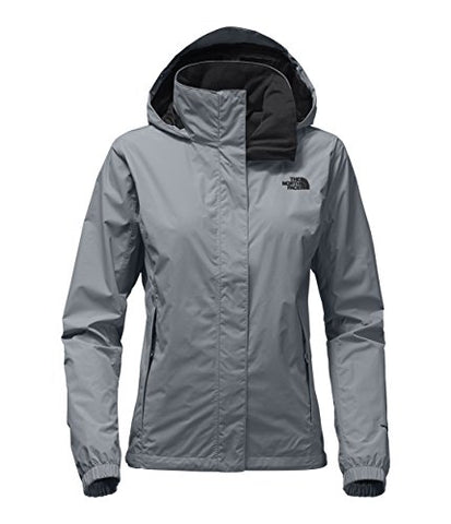 The North Face Women's Resolve 2 Jacket Mid Grey/TNF Black Medium