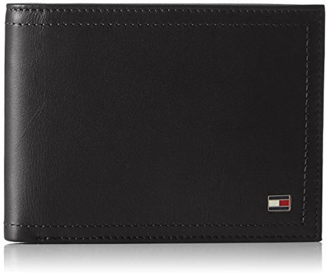 Tommy Hilfiger Mens Harry Cc and Coin Pocket 002 Wallet Black 002