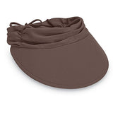 Wallaroo Women'S Aqua Sun Visor - Quick-Drying Lightweight Sun Hat, Mocha