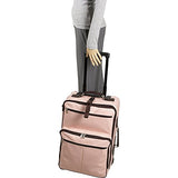 Piel Leather 22 Inch Wheeled Traveler, Saddle, One Size