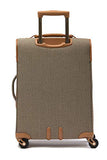 Hartmann 20 Inch Herringbone Luxe SS Carry On Spinner, Terracotta Herringbone