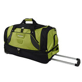 TPRC 30" Durable Rip-Stop Nylon Rolling Luggage Duffel Bag, 30 Inch, Green
