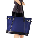 McKlein, N Series, ARIA, Nano Tech-Light Nylon with Leather Trim, Nylon Ladies' Tote, Navy (17567)