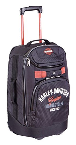 Harley-Davidson 26" Tail Of The Dragon Pullman Wheeling Luggage, Black 99825 Blk