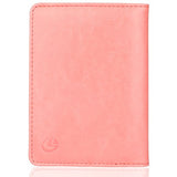 Gdtk Leather Passport Holder Cover Rfid Blocking Travel Wallet (Pink)