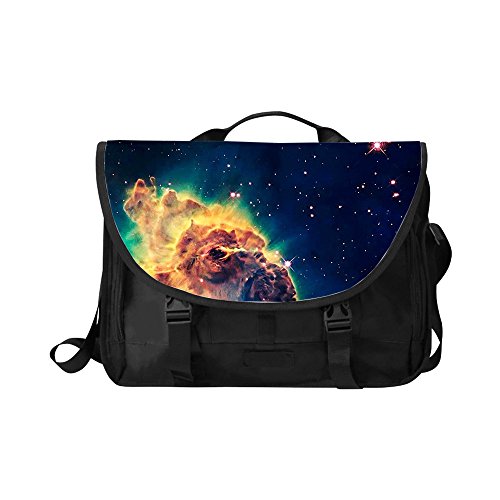 Laptop Shoulder Bag, Galaxy Printed Laptop Bag Oxford fabric