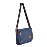 Aw 14" Vintage Canvas Cross Body Schoolbag Satchel Shoulder Messenger Bag Bookbag Men Women Student