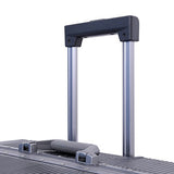 Aluminum Frame Luggage TSA Approved Suitcase Hardside PC Carry On Spinner 20", Black