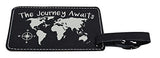 The Journey Awaits Globe Luggage Tag Travel Gifts For Women Travelers Gift World Traveler 2-Pack