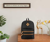 Gysan Unisex Classic Lightweight Water Resistant Rucksack Travel Backpack College Book Bags Fit