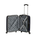 Rockland Santorini 20X28 Inch Expandable Polycarbonate Set, Navy