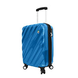 Mia Toro Onda Fusion Hardside Spinner Carry-On, Blue, One Size