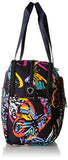 Vera Bradley Iconic Deluxe Weekender Travel Bag, Signature Cotton, Butterfly Flutter