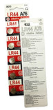 GI LR44 A76 AG13 1.5 Volt Alkaline Button Cell Batteries for Watches Clocks Remotes Games