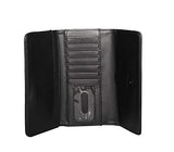 Loungefly Pebble Skull Big Purse and Matching Wallet Set (Black)