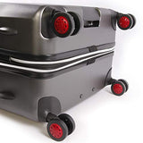 ORIGINAL PENGUIN Men's 2 Piece Hardside 8 Wheel Spinner Expandable Luggage Set, Charcoal